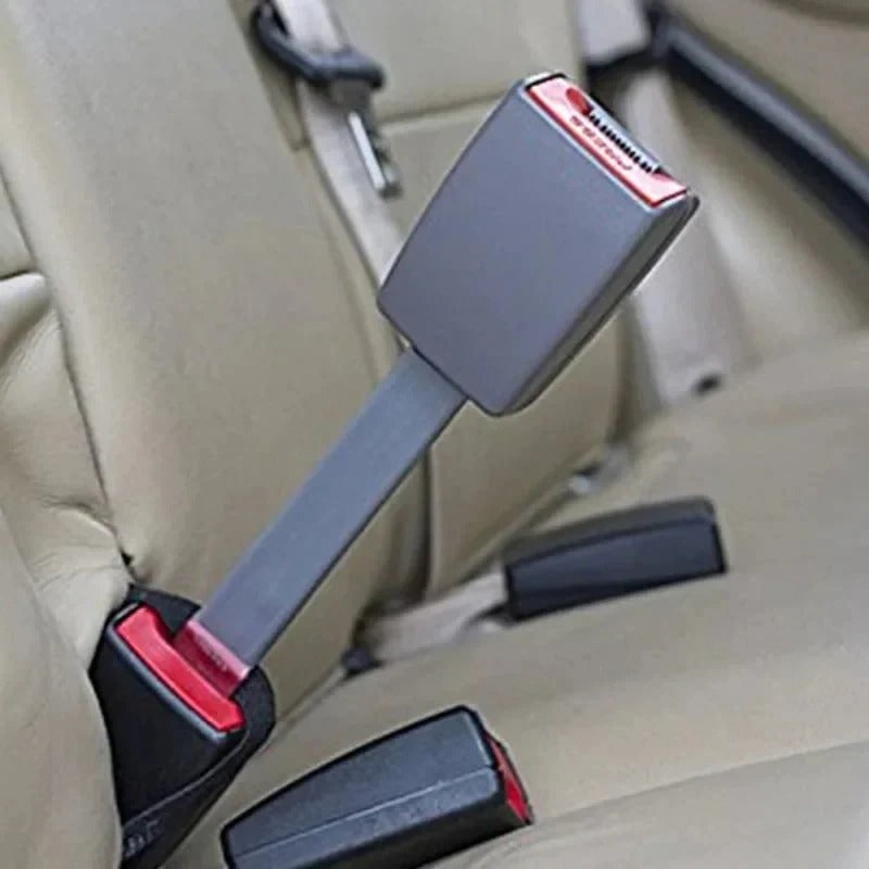 Autogordelverlenger met 11-inch stijve steel en metalen gesp voor makkelijke toegang tot de 3-puntsgordel