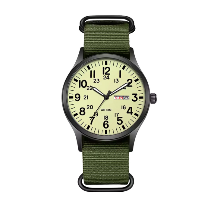 ShadowTime | Militair Horloge – Lichtgevende Precisie voor Avontuur en Nacht