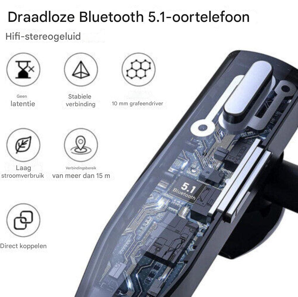Bluetooth 5.1 Noise Cancelling Headset met dubbele microfoon voor mannen