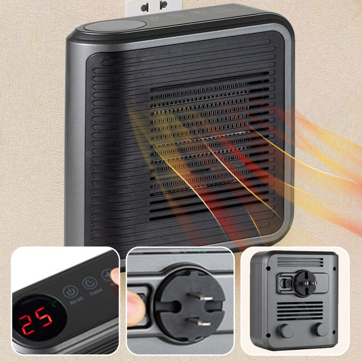 Stopcontactkachel 800 W met thermostaat en timer