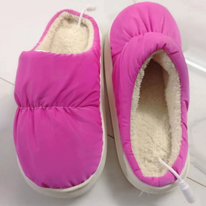 USB-verwarmde pantoffels van zachte pluche