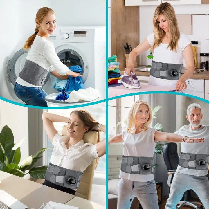 Draadloze warmteband voor je onderrug met trilfunctie