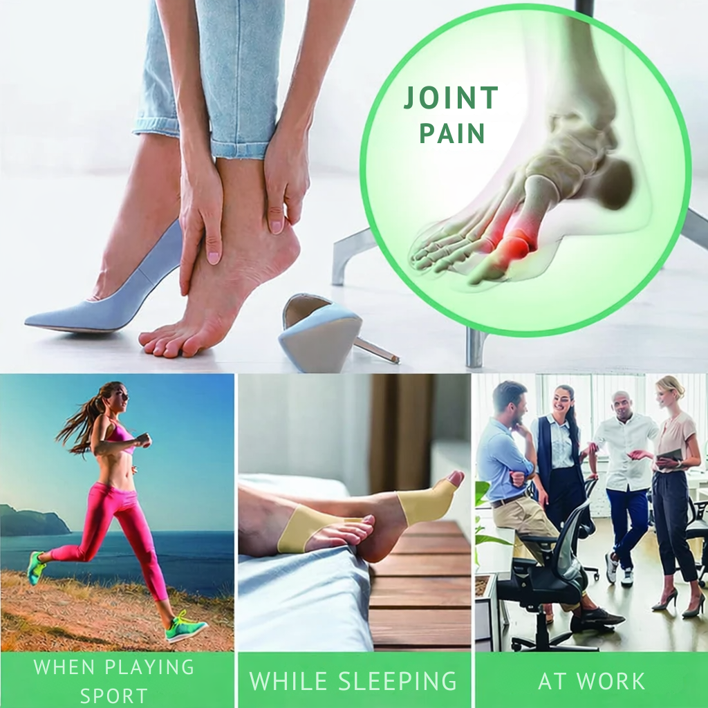 Teenspreiders voor knokkels (hallux valgus) met gelkussen en elastische hoes