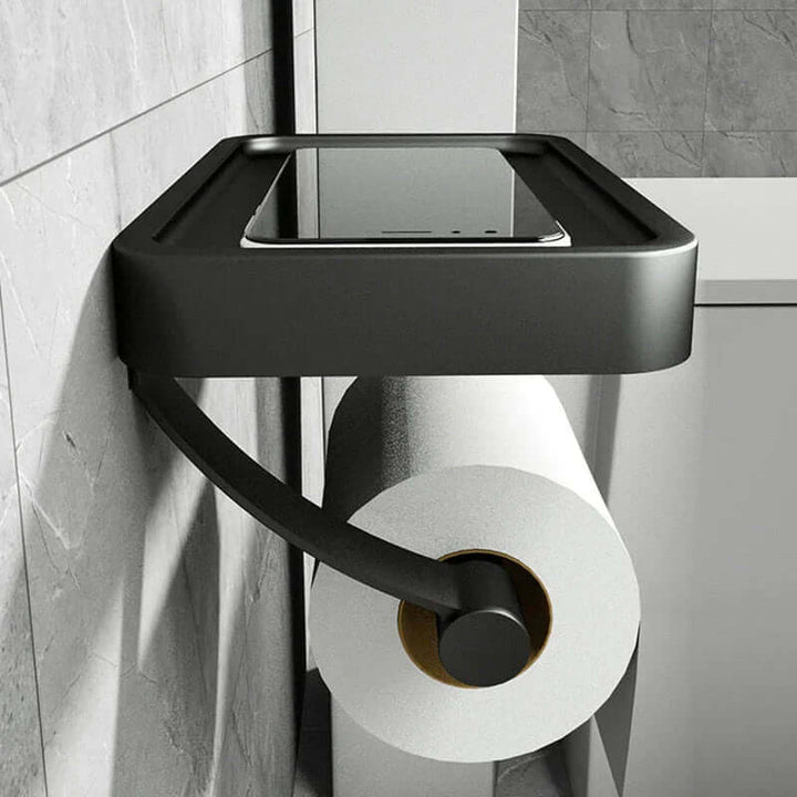Toiletrolhouder van Roestvrij Staal | Houder met Opbergruimte | WC-Rolhouder | Rollix