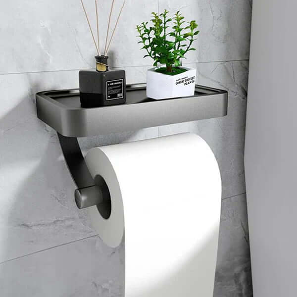 Toiletrolhouder van Roestvrij Staal | Houder met Opbergruimte | WC-Rolhouder | Rollix