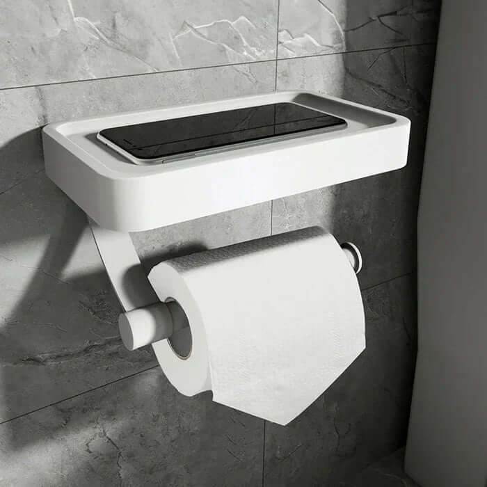 Toiletrolhouder van Roestvrij Staal | Houder met Opbergruimte | WC-Rolhouder | Rollix