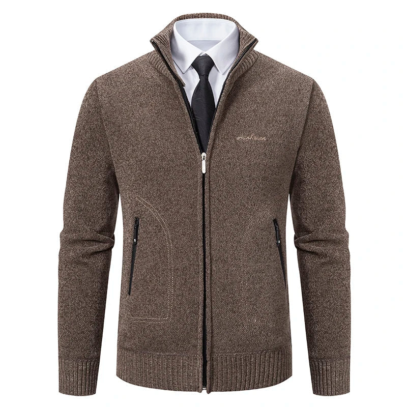Heren Vest Gebreid met Voering – Zachte Cardigan Jas