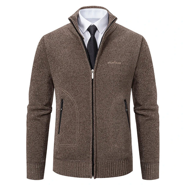 Heren Vest Gebreid met Voering – Zachte Cardigan Jas