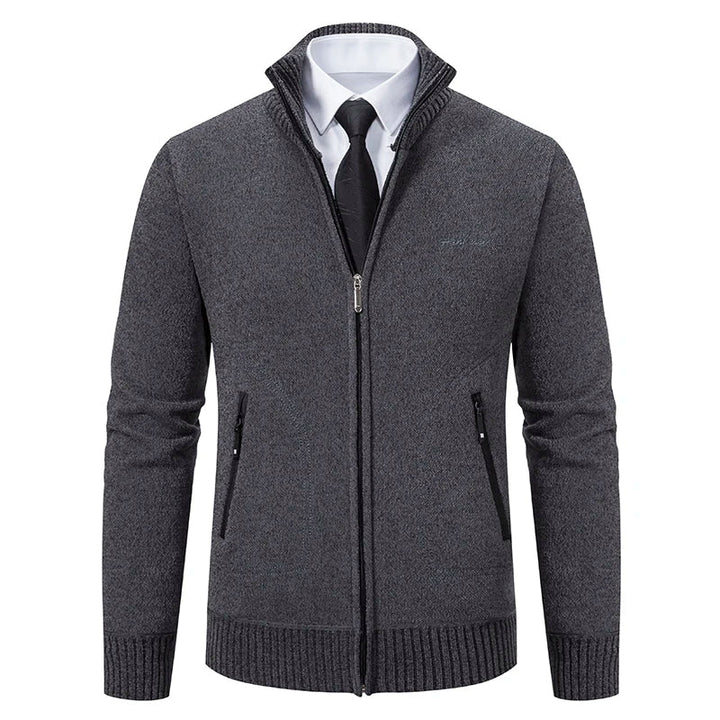 Heren Vest Gebreid met Voering – Zachte Cardigan Jas