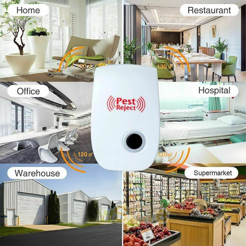 Ultrasone ongediertewerende stekker voor insecten en ongedierte met elektronisch plug-in ontwerp en LED-indicator