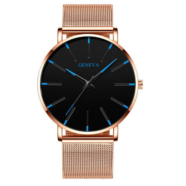 GENEVA | Ultradun Heren Zakenhorloge