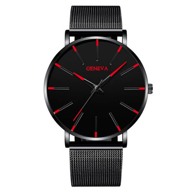 GENEVA | Ultradun Heren Zakenhorloge