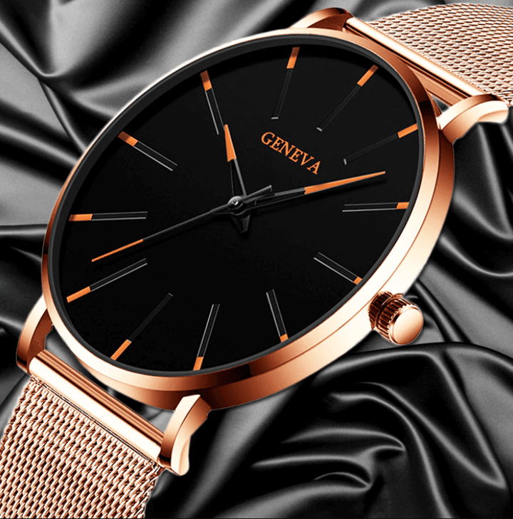 GENEVA | Ultradun Heren Zakenhorloge