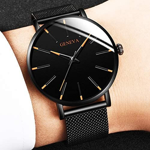 GENEVA | Ultradun Heren Zakenhorloge