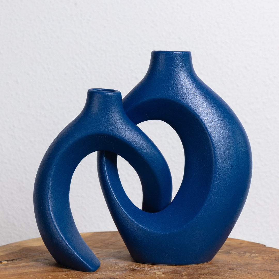Gleora | Unieke Bloemenvaas - Gevlochten Design
