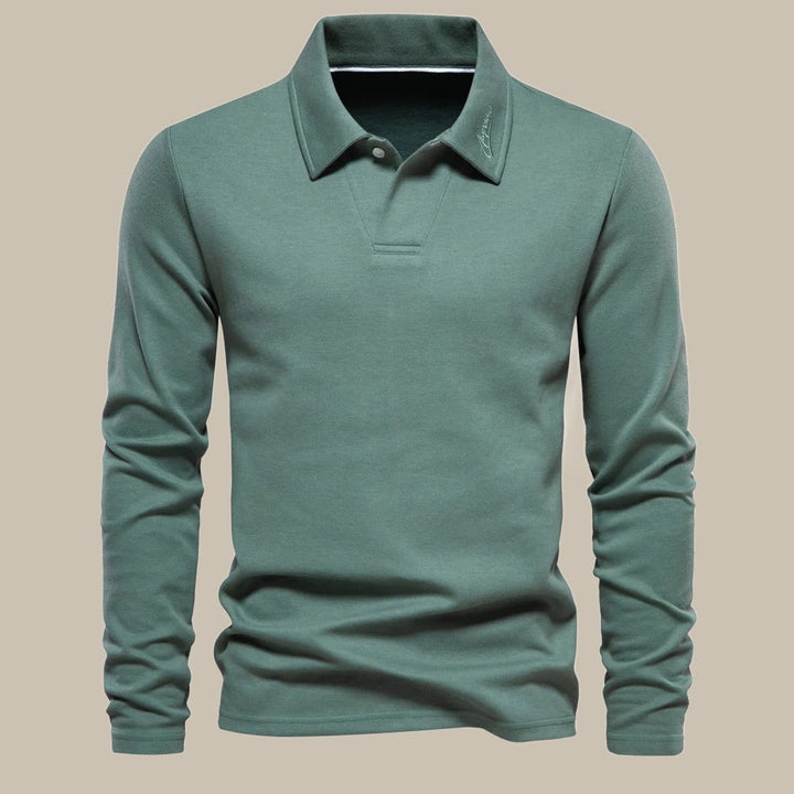 Stijlvolle Longsleeve Polo voor Heren