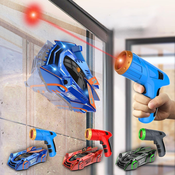 Wandklimmende RC-auto met laserpointerbediening en oplaadbare USB-accu