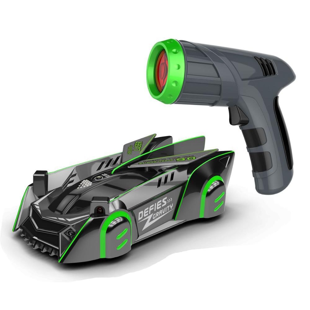 Wandklimmende RC-auto met laserpointerbediening en oplaadbare USB-accu
