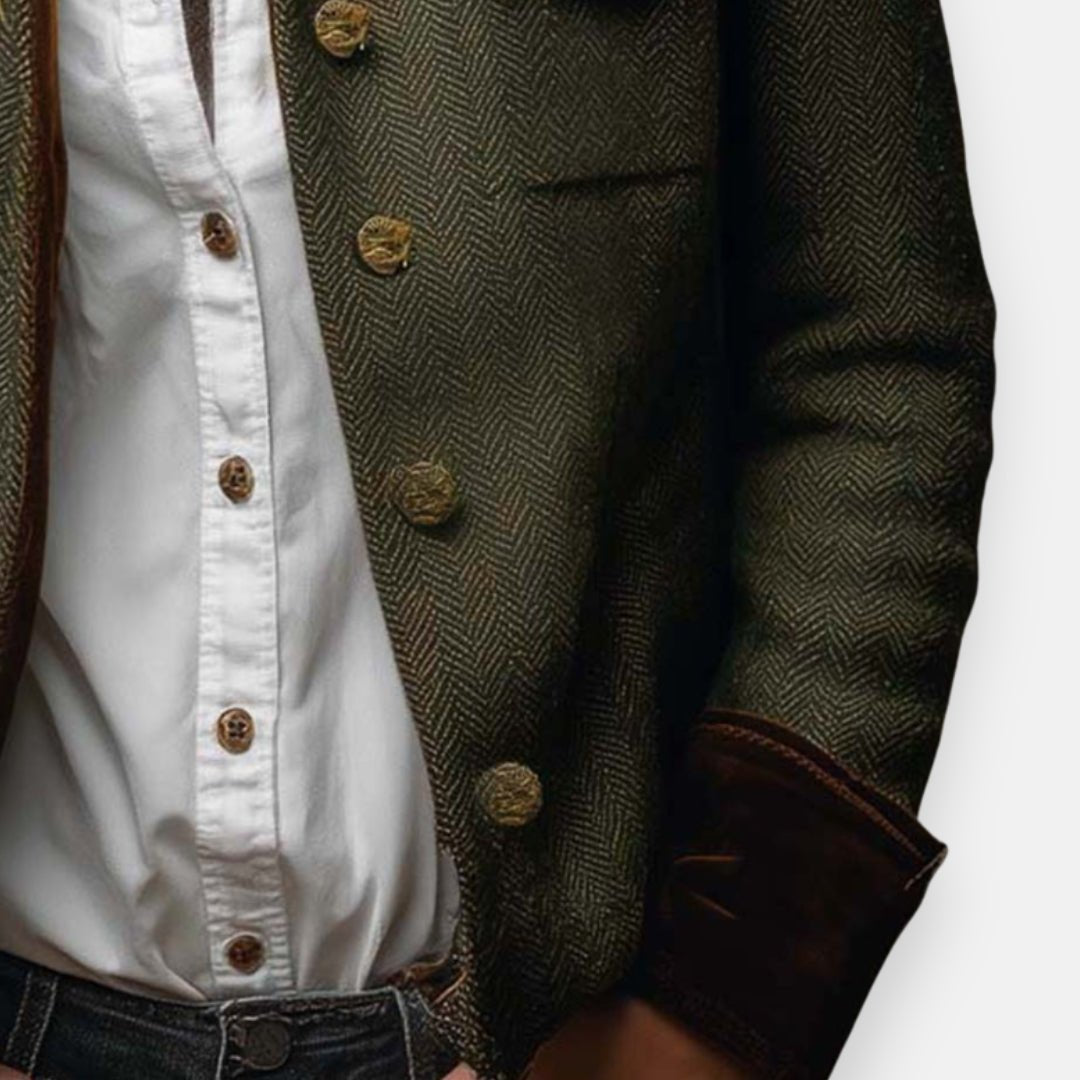 Dames Blazer Visgraat met Knoopsluiting - Getailleerd Model
