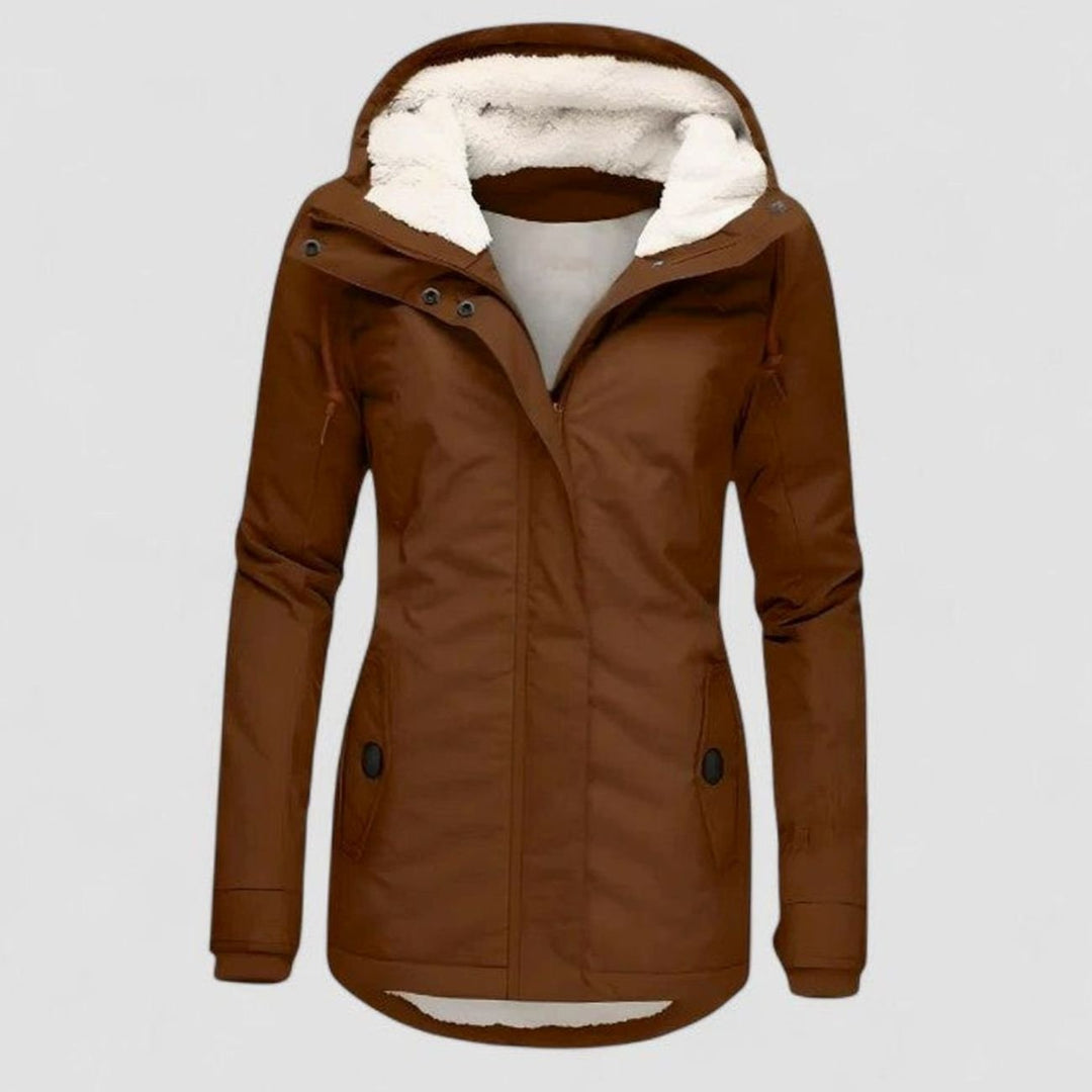 Dames Winterjas met Fleece Voering en Capuchon – Waterdicht