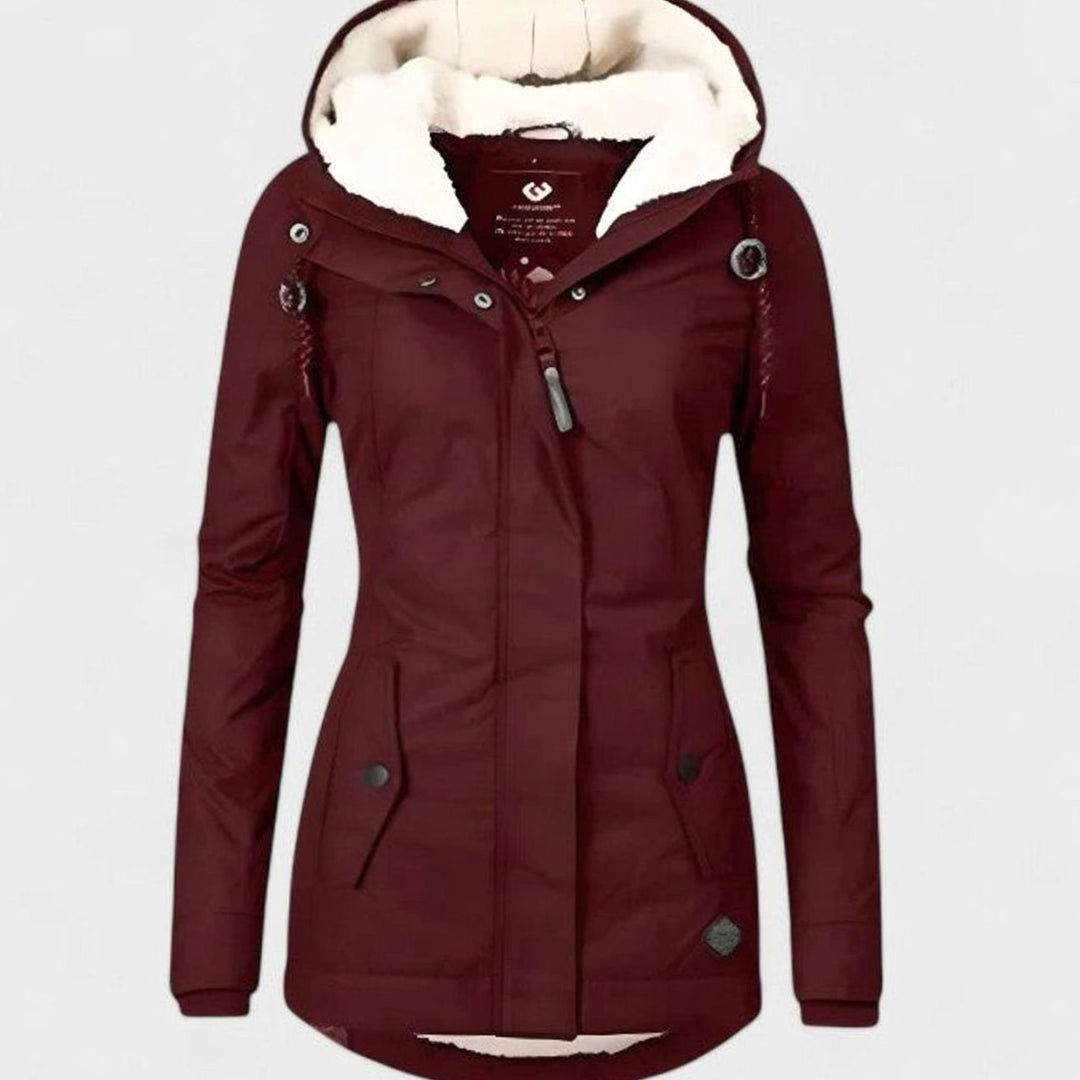 Dames Winterjas met Fleece Voering en Capuchon – Waterdicht