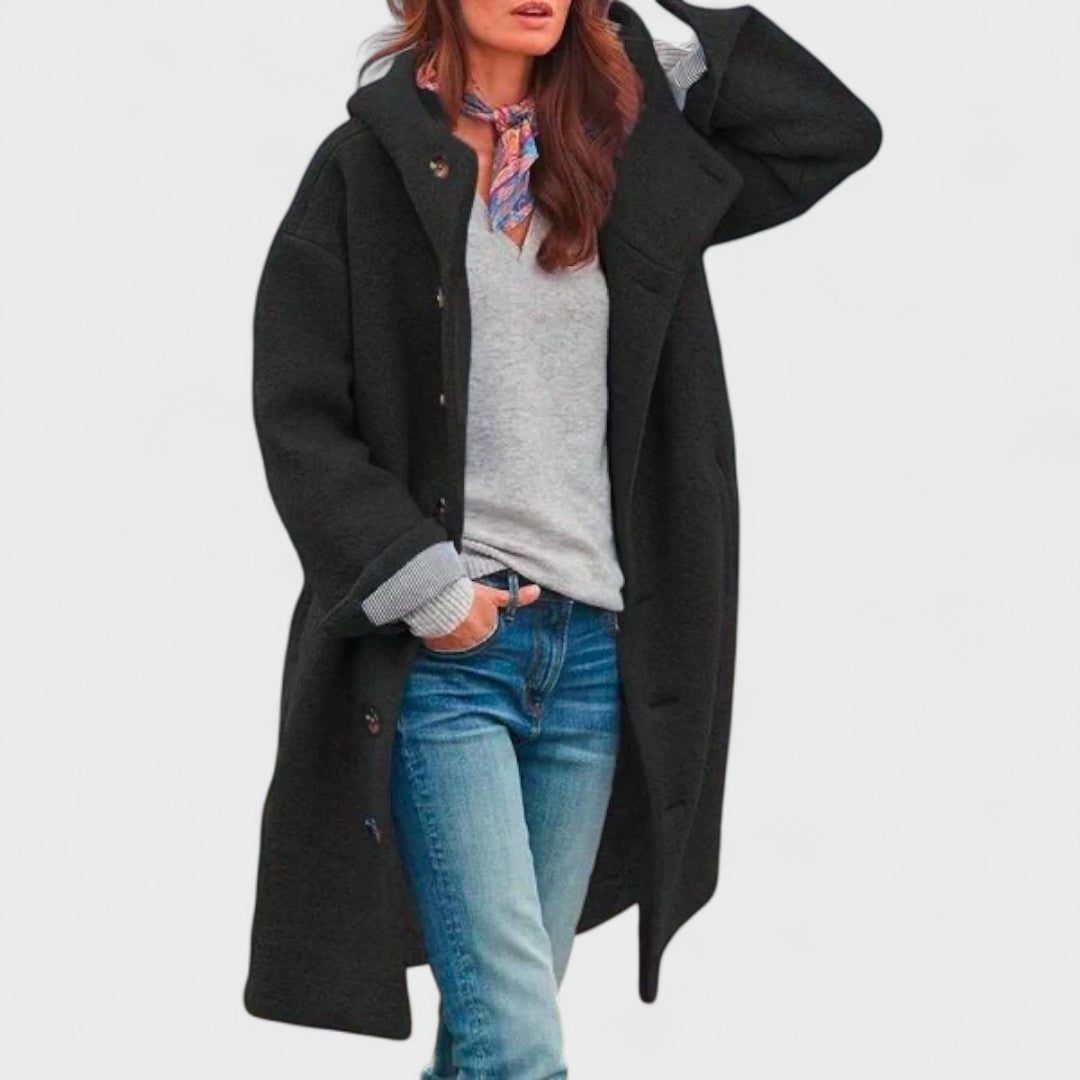 Oversized wollen jas voor dames