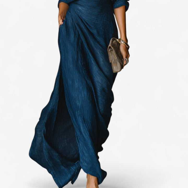 Maxi-overslagblousejurk voor dames