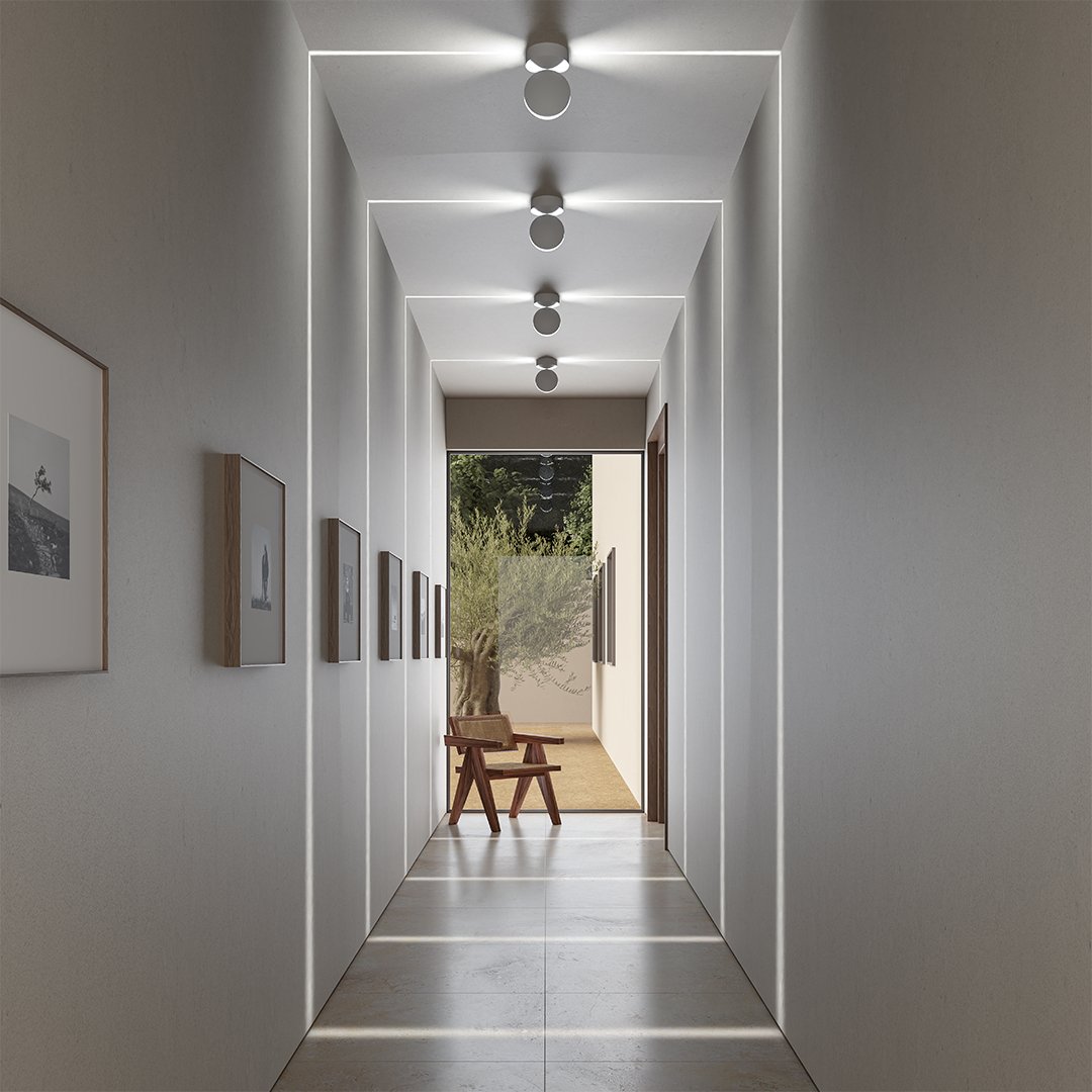 LED-wandlamp met spotfunctie | 360° draaibare lampkop | vierkante lichtkegel