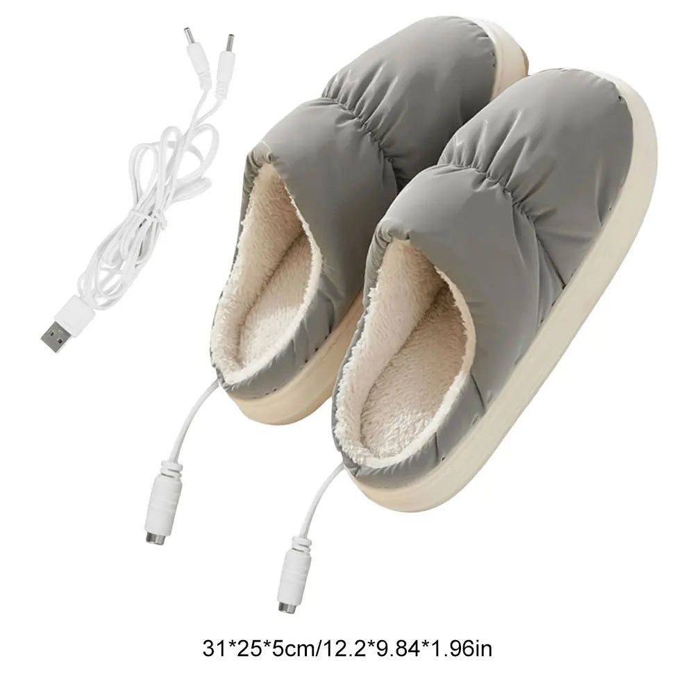 USB-verwarmde pantoffels van zachte pluche